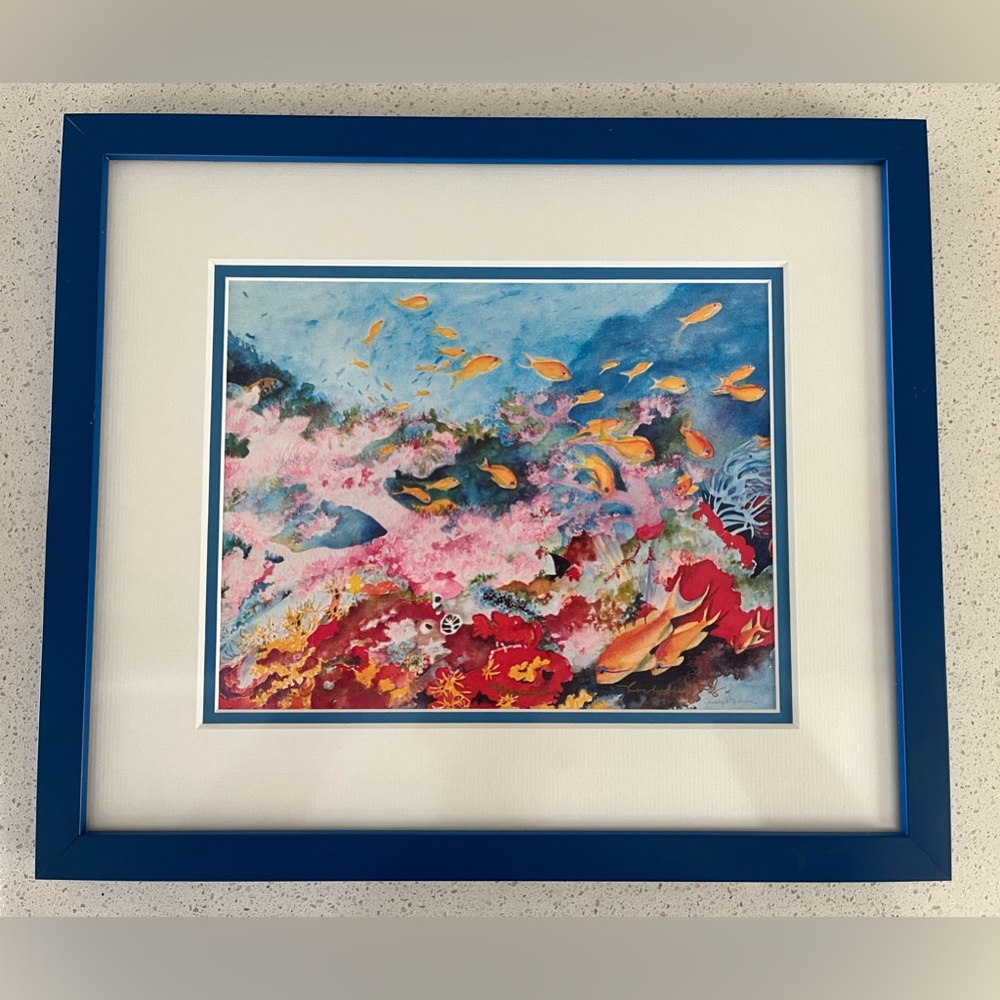 Rochelle Salzer “Marine” Print of Watercolor Signed
